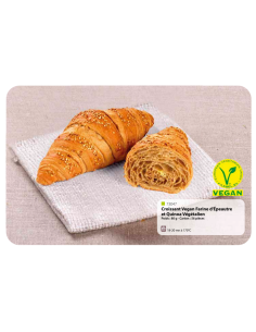 CROISSANT ESPELTA QUINOA VEGANO (2x 28uds) - 80g