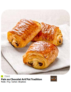 PAIN AU CHOCOLATE TRADITION (3x20uds) - 75gr