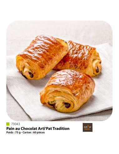 PAIN AU CHOCOLATE TRADITION (3x20uds) - 75gr