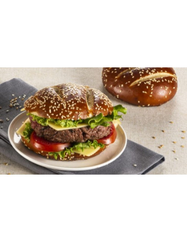 BURGER BRETZEL VEGANO pre-cortado - 11cm 56gr