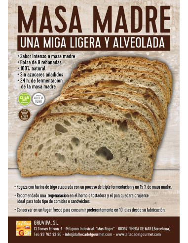 PAN MASA MADRE LPU 9 Rebanadas - 700gr