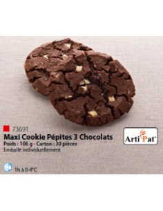 MAXI COOKIE 3 CHOCOLATES Arti'Pat - 106gr