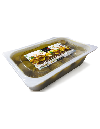 FLOR DE ALCACHOFA CONFITADA EN ACEITE (x11uds) - 1,1 kg Neto