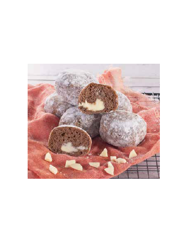 MINI BERLINA CACAO Y CHOCO BLANCO - 25gr