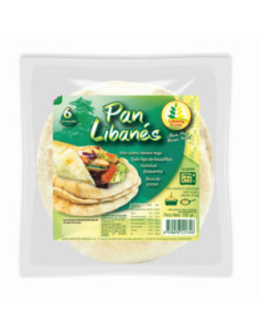 PAN LIBANES 10 x 6uds (AL VACIO) - 300gr