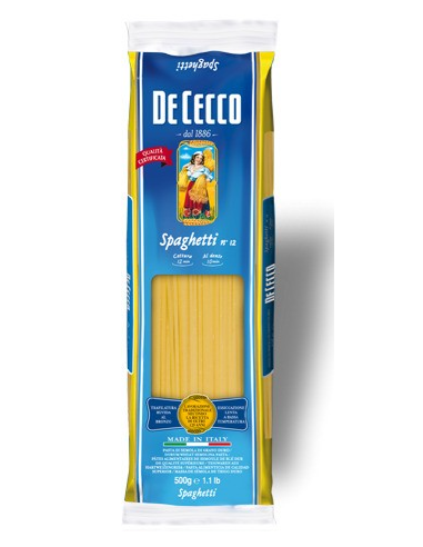 SPAGHETTI** N12 "DE CECCO" -500gr x 24