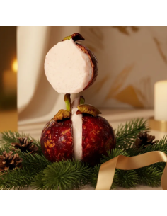 MANGOSTAN-LITCHI RELLENO SORBETE ARTESANAL