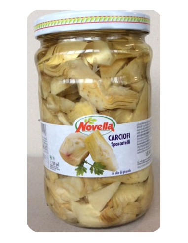 ALCACHOFA SPICCHI OLIO RIZZI GIRASOLE - vaso 1062ml x 6