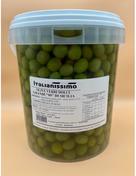ACEITUNAS**VERDI DOLCI SICILIA OO - 5kg