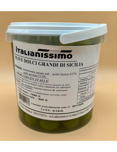 ACEITUNAS**VERDI DOLCI GRANDI SICILIA - 900gr