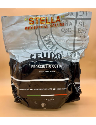 PROSCIUTTO COTTO FEUDO 1/2 (80%) - al kilo