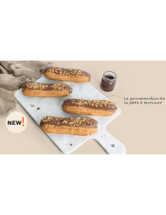 ECLAIR CHOCOLATE AVELLANA - 14cm 80gr