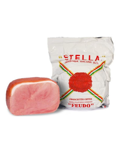 PROSCIUTTO COTTO FEUDO STELLA INTERO (80%) 8KG (+/-) - al kilo