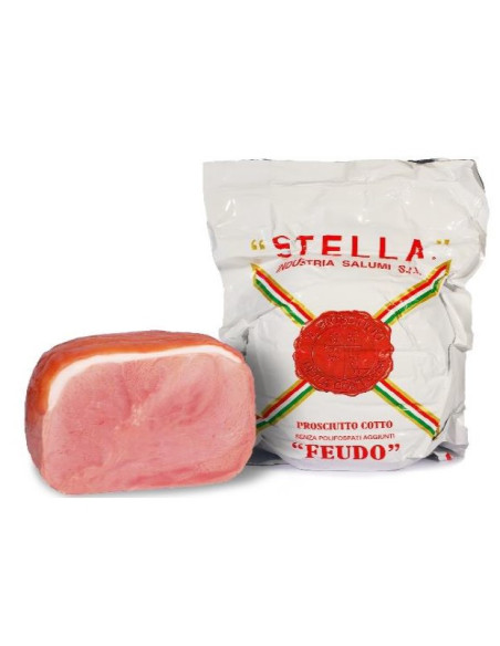 PROSCIUTTO COTTO FEUDO STELLA INTERO (80%) 8KG (+/-) - al kilo