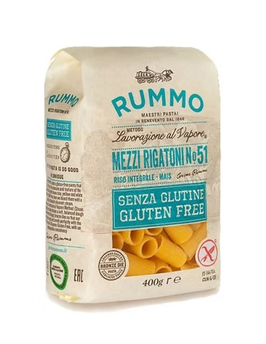 MEZZI RIGATONI S/GLUTEN RUMMO - 400gr x12