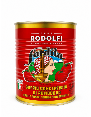 TOMATE DOPPIO CONCENTRATO DI POMODORO RODOLFI - 800gr x 12