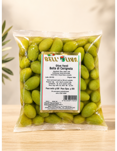 ACEITUNAS VERDI BELLA DI CERIGNOLA - 500gr x 16