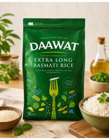 ARROZ BASMATI DAAWAT - 5 Kilos