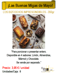 BIZCOCHO ALMENDRAS - 350gr MAYO 2