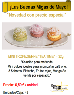 MINI TROPEZIENNE MANGO Naranja - 32gr MAYO 2