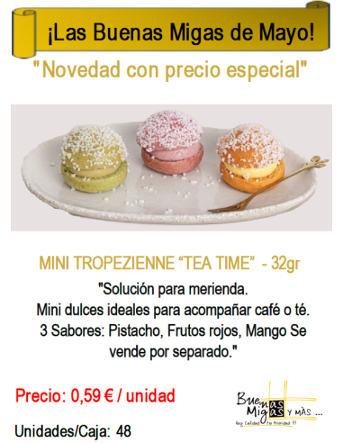 MINI TROPEZIENNE MANGO Naranja - 32gr MAYO