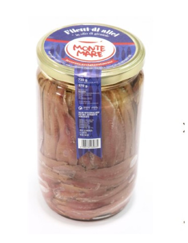 ANCHOA SALATE FILETTI vaso vidrio - 720gr