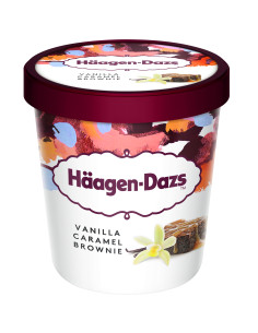 PINT VANILLA CARAMEL BROWNIE HÄAGEN-DAZS (8Uds/Caja) - 460ml