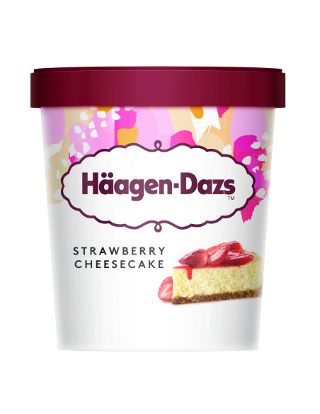 PINT STRAWBERRY CHEESCAKE HÄAGEN-DAZS (8Uds/Caja) - 460ml