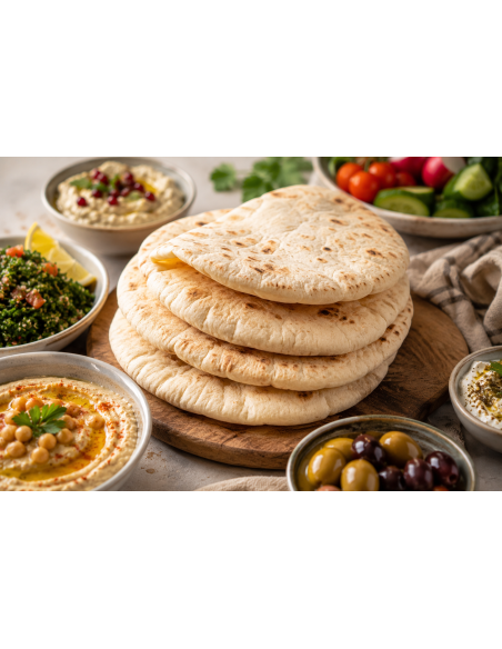 PAN PITA 10 x 6uds (AL VACIO) - 510gr