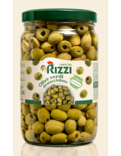 ACEITUNAS VERDES SIN HUESO RIZZI - 1,062kg