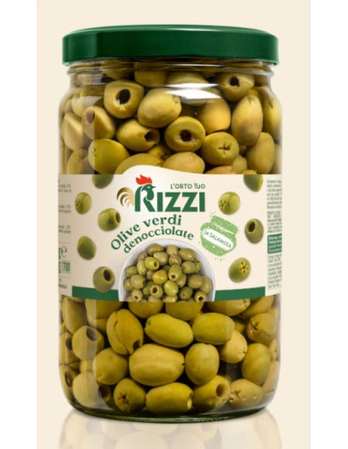 ACEITUNAS VERDES SIN HUESO RIZZI - 1,062kg