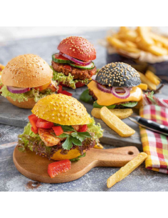 SURTIDO MINI BURGER COLORES (4x25) - 30gr